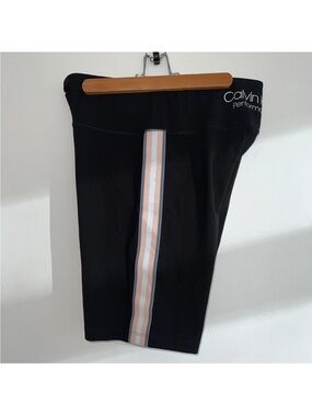 Calvin Klein Performance Ribbed High Waist Bike Shorts (XL)